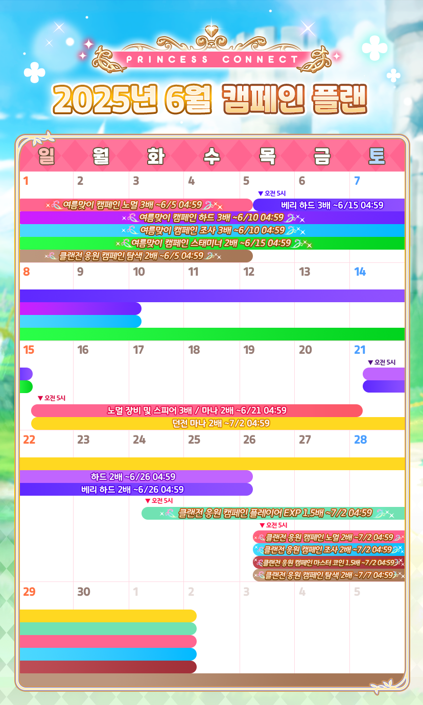 [프린세스커넥트] 2025년 6월 프린세스 커넥트 캠페인★_1.png