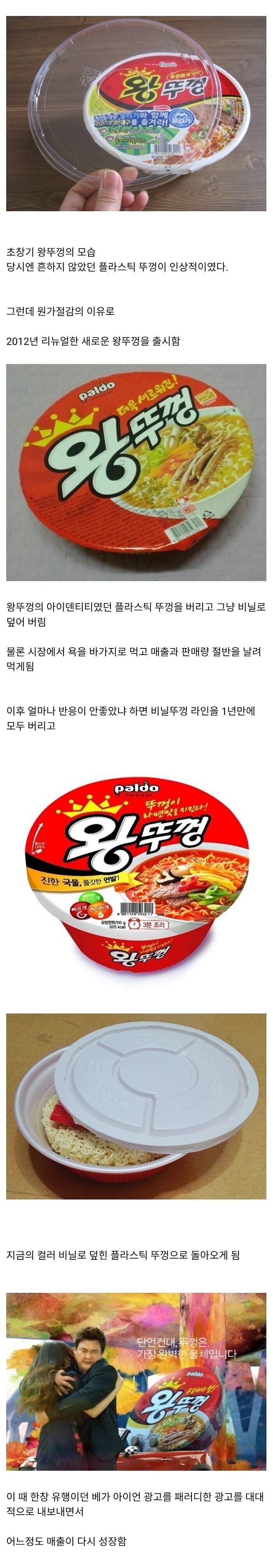 왕뚜껑 매출이 반토막된 사건