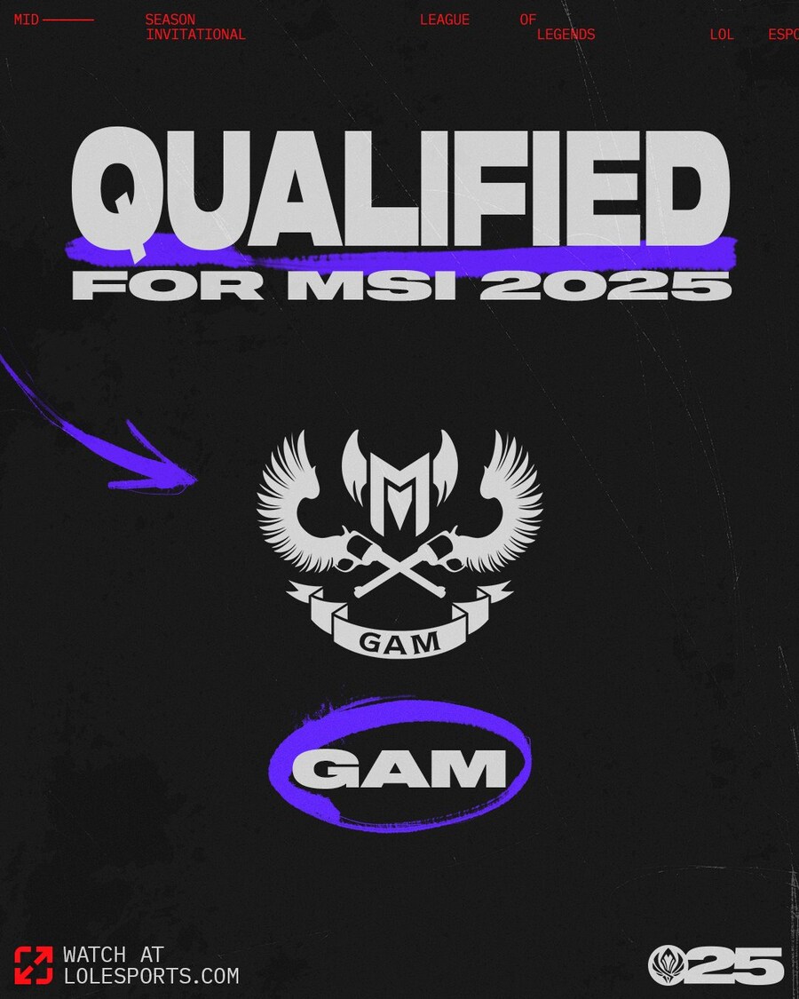 [LOL] GAM Esports, 2025 MSI 진출 확정_1.jpg