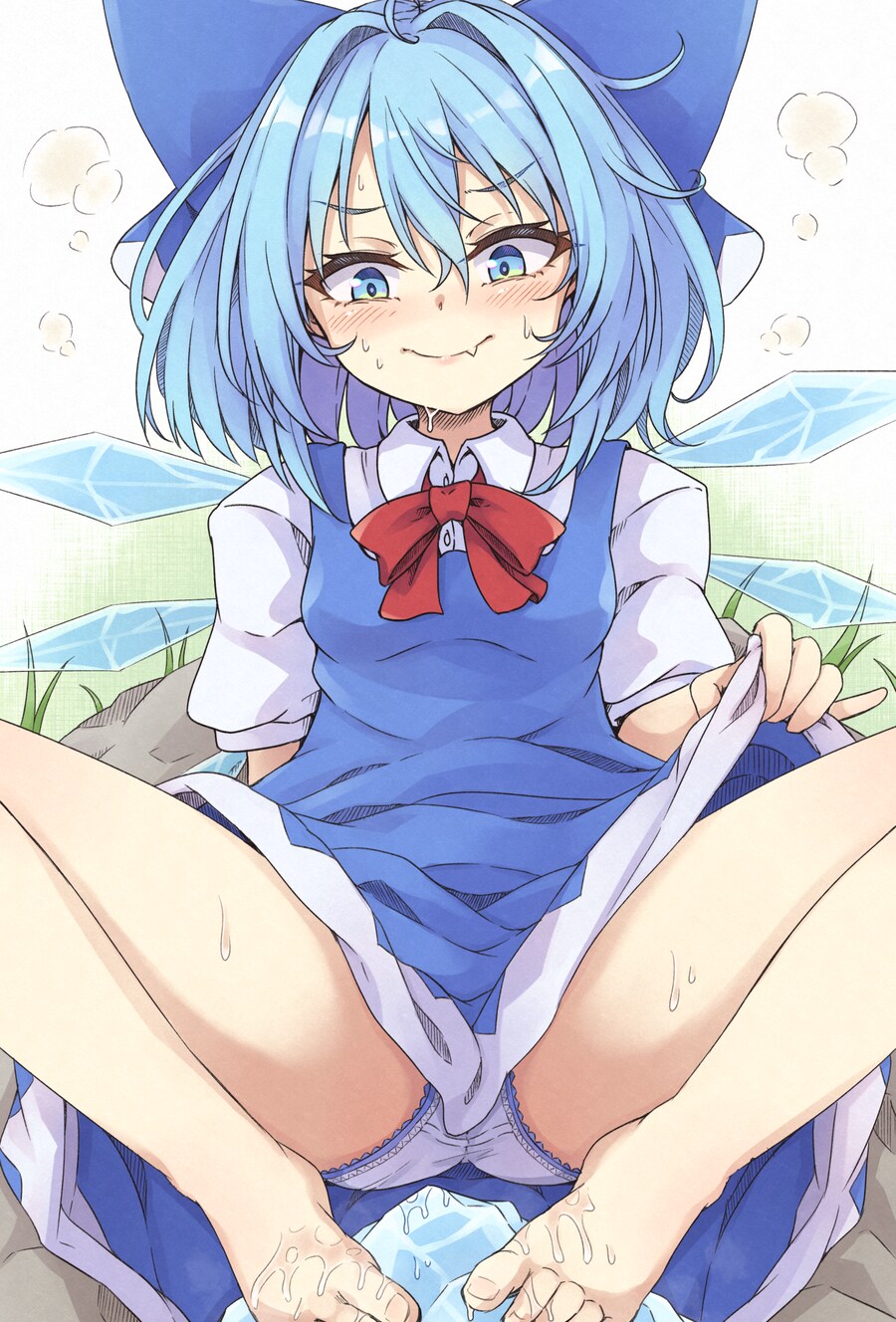 동방) 발로 얼음 문질문질하는 치르노_1.png