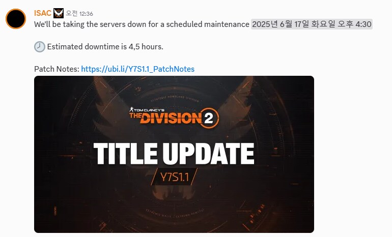 오늘 오후 4시 30분 부터 패치 있습니다.(구글번역)_1.png