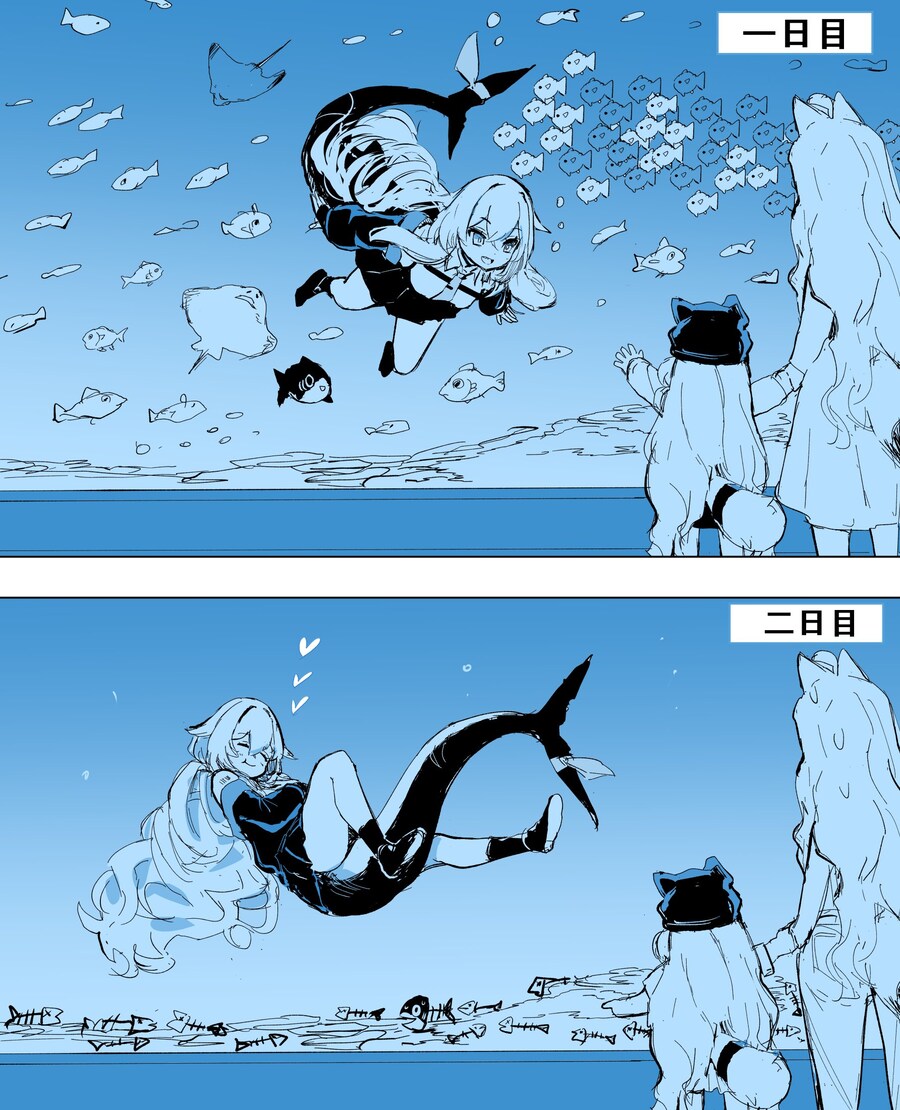 ※상어 속성의 여캐를 수족관에 넣지 마시오_1.jpg