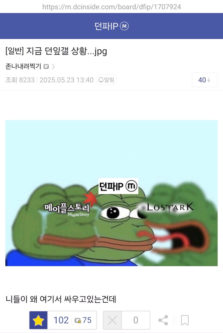 던파) 분탕으로 고통받고 있는 던파 갤러리_1.jpg