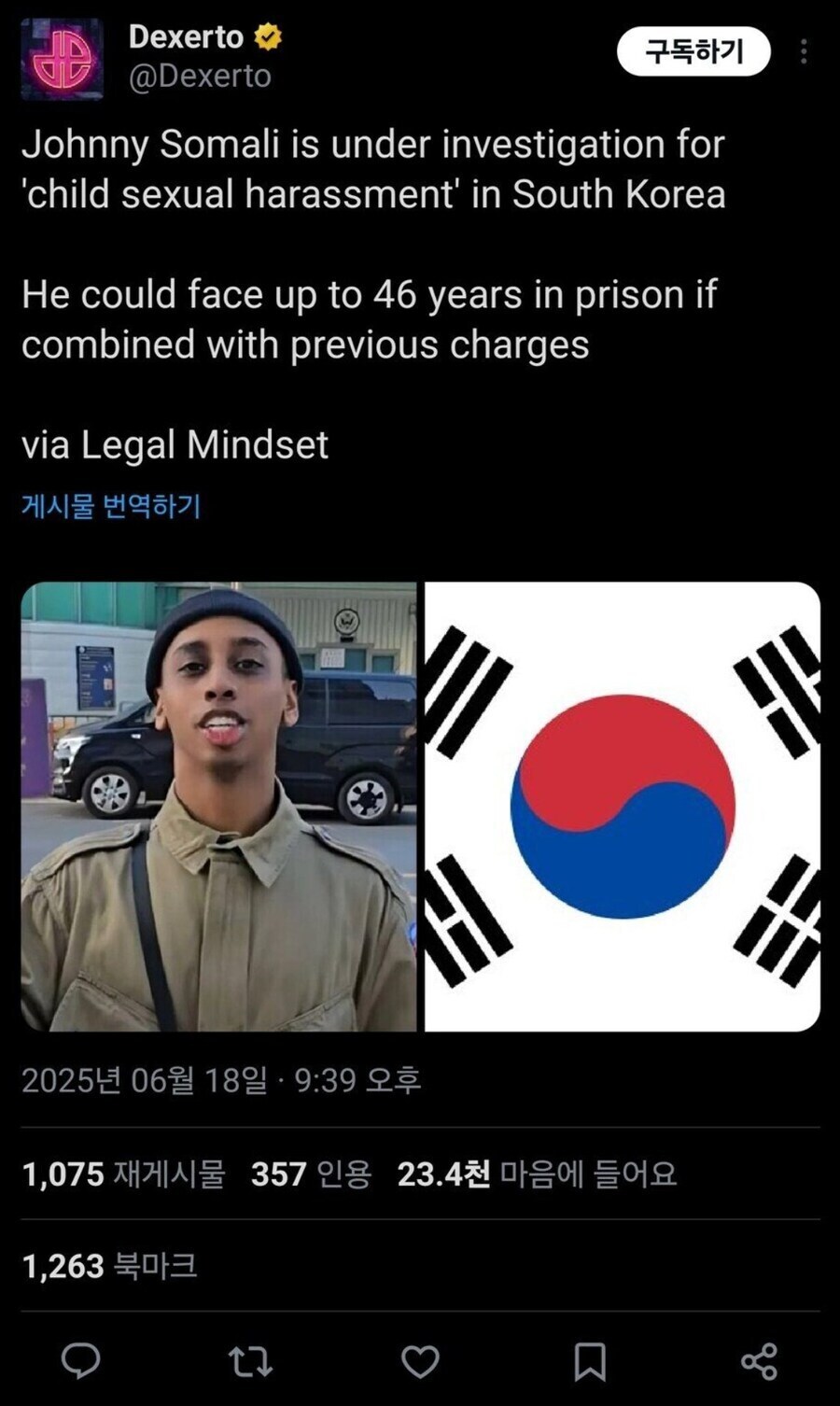 소아성범죄 혐의 추가된 조니 소말리 엄호하던 백인 우월주의자_1.jpg