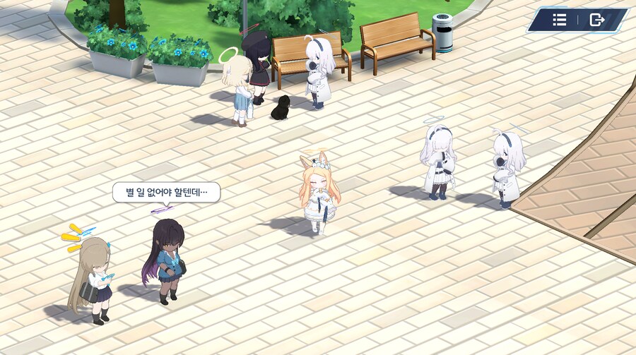 블루아카)진짜 모브로 돌아다닐수 있는 몰픈월드 나와야되_1.png