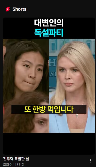 왜 한국 정치유튜버들은 레빗 대변인 올려치기 하는거냐_1.png