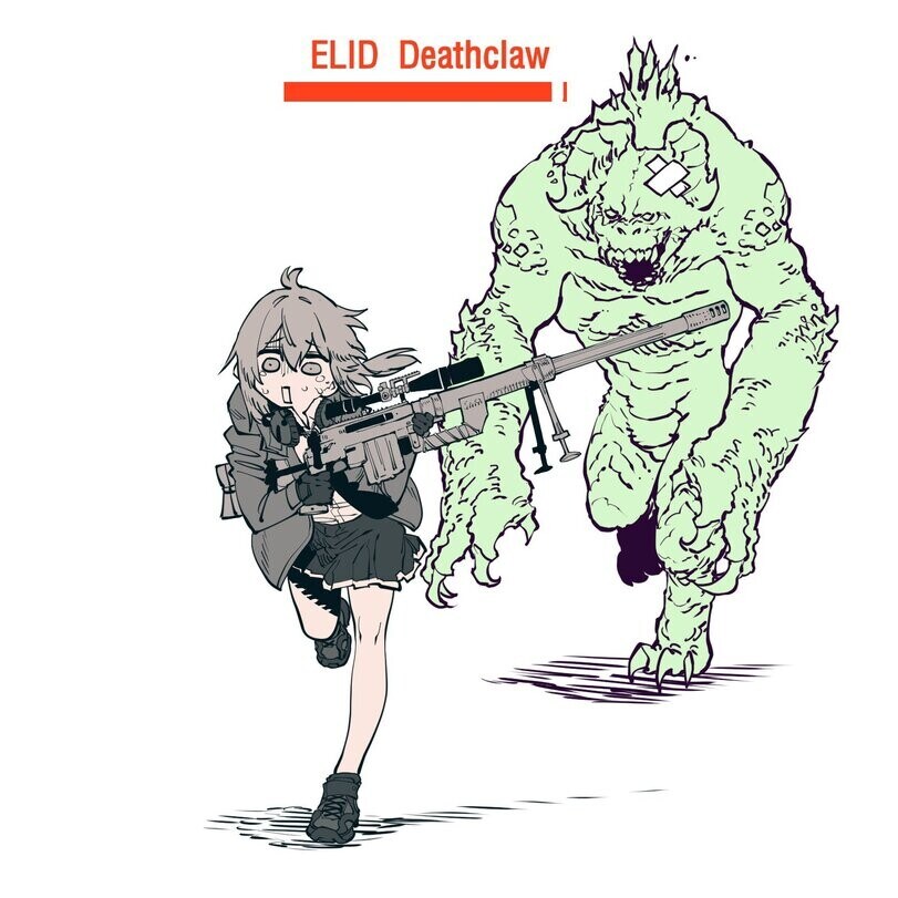 소전,???)변이된 어느 괴물한테 추격 당하고 있는 미백이_1.jpg