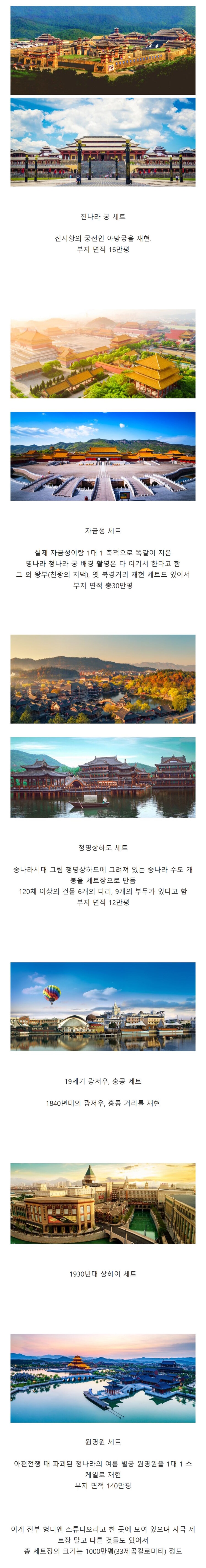 중국의 사극 세트장 크기 수준 .JPG
