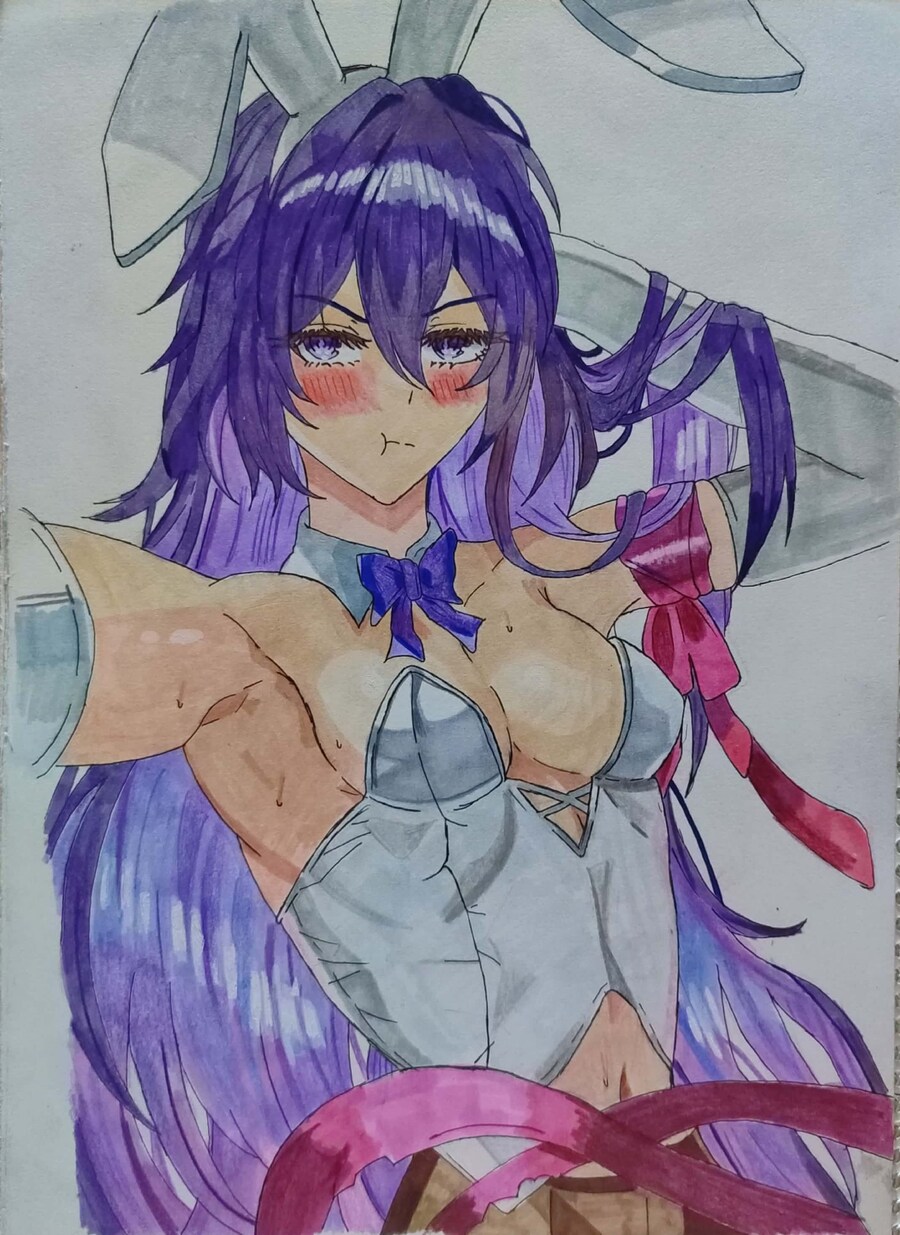 스타레일)새벽에 올리는 바니걸 브로제레 그림_2.jpg