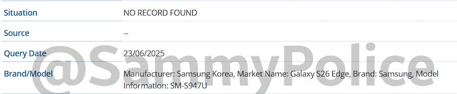 GSMA DB서 갤럭시 S26 시리즈(노멀/엣지/울트라) 모델 넘버 등재_3.png