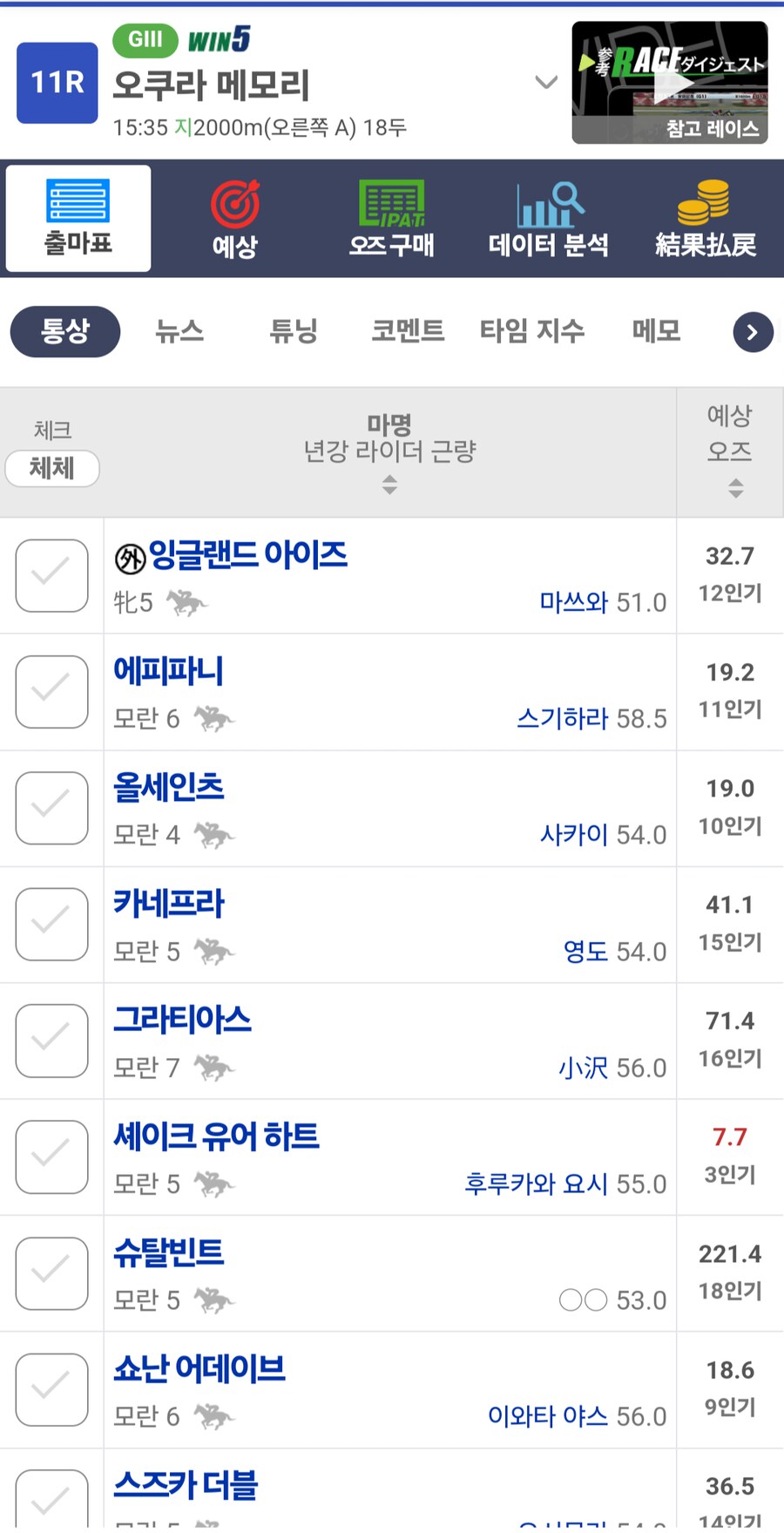 경마,말딸)고쿠라 기념 출주마 확정_1.png