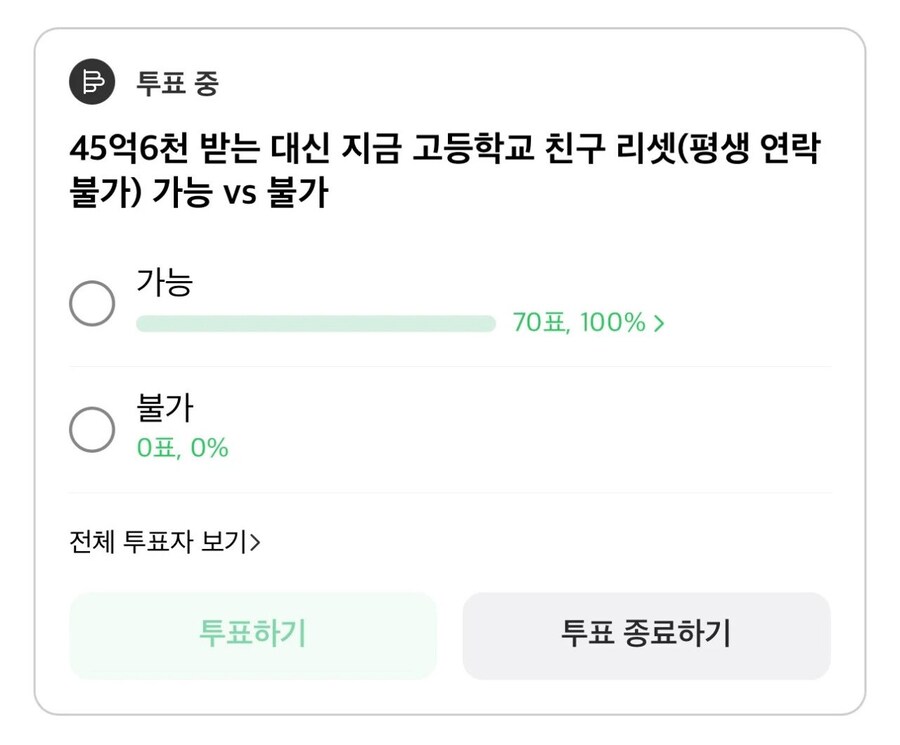 45억6천 받는 조건으로 고등학교 친구 리셋 vs 불가능_1.jpg