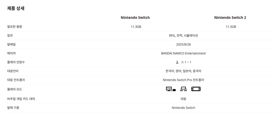 슈퍼로봇대전 Y 스위치판 용량, 지원언어 및 NS2 하위호환 이상 없음_7.png