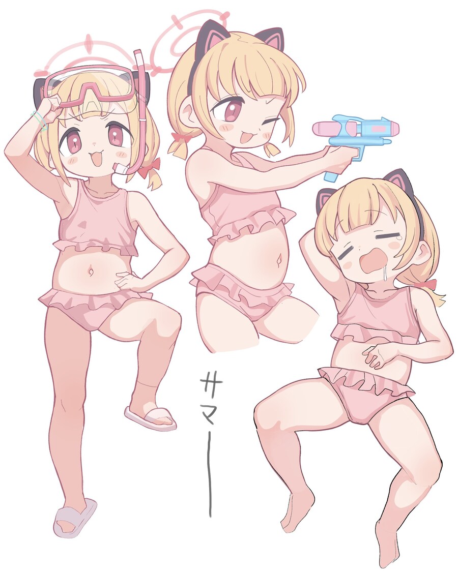 블루아카)수영복 입은 잼민이.jpg_1.jpg