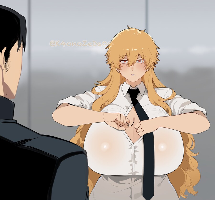 [체인소맨] 변신하려고 하는 여자 덴지.jpg_1.jpg
