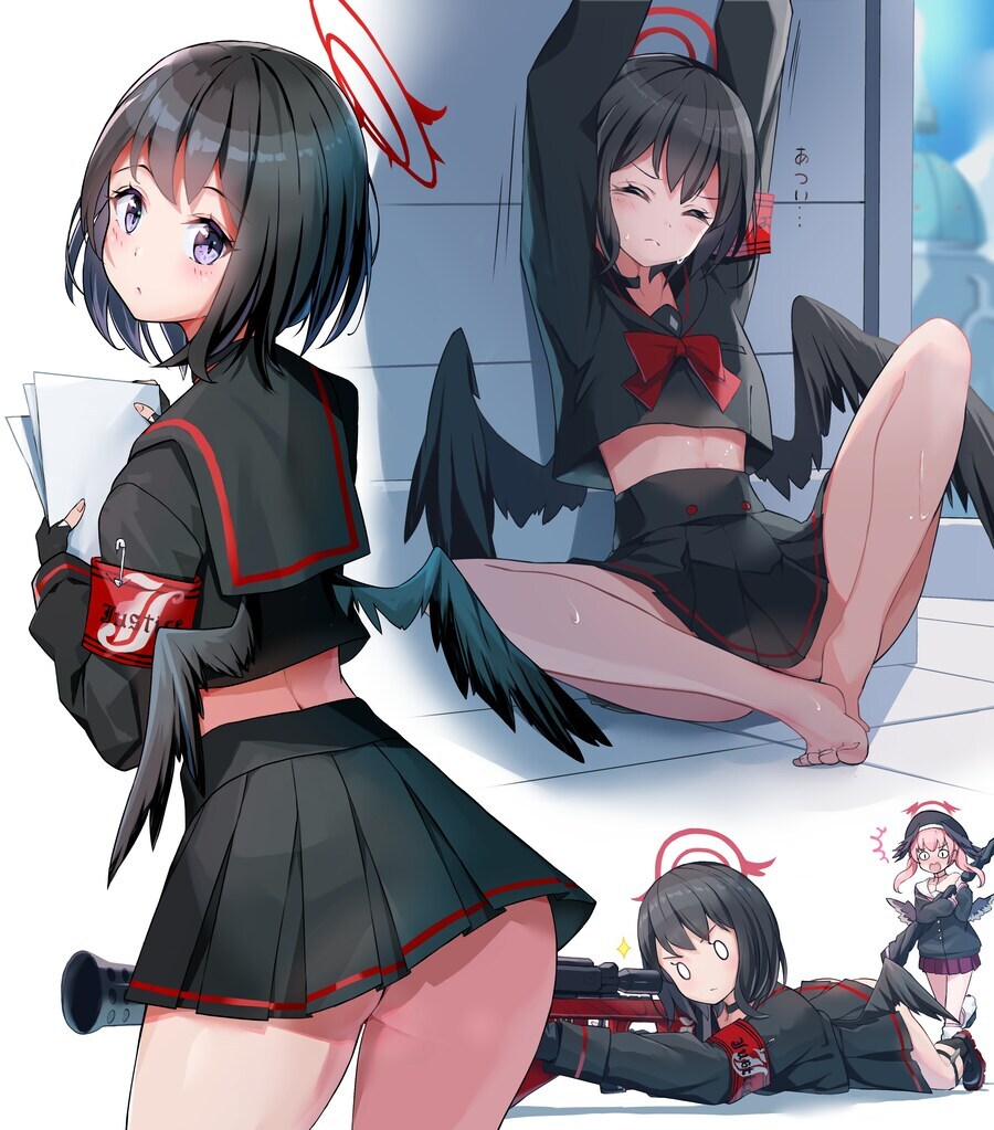 블루아카) 분명 엉덩이 까꿍 치마가 약한 캐릭터성은 아닌데_1.jpg