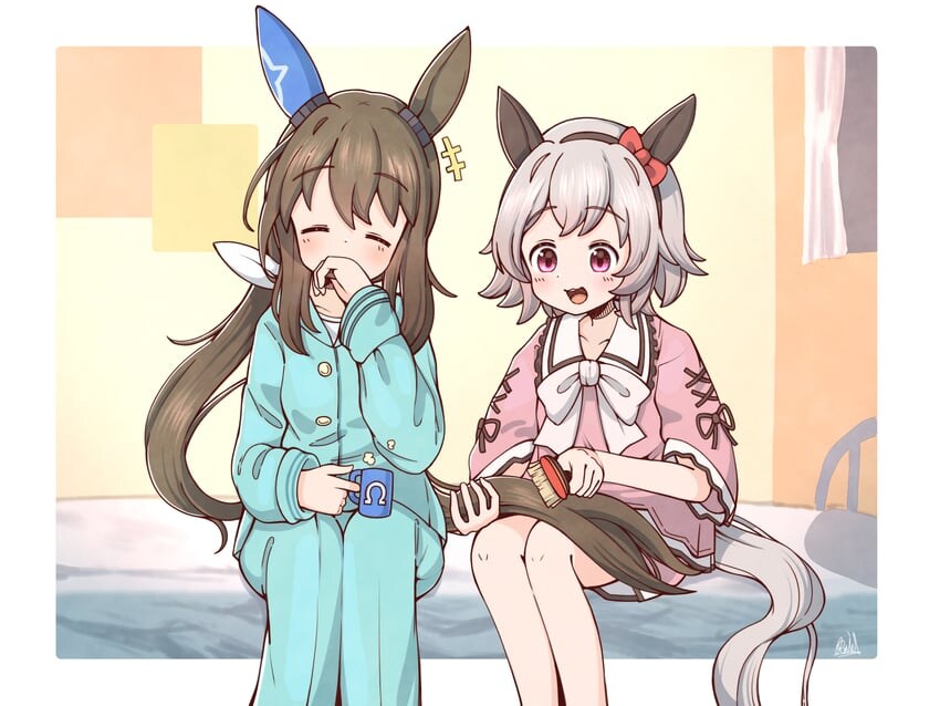 [말딸] 아야베 꼬리 빗겨주는 짱짱_1.jpg
