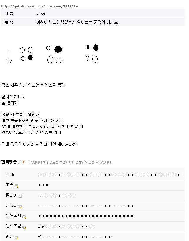 한번만 쓸 수 있는 여친 낙태 확인방법_1.jpg