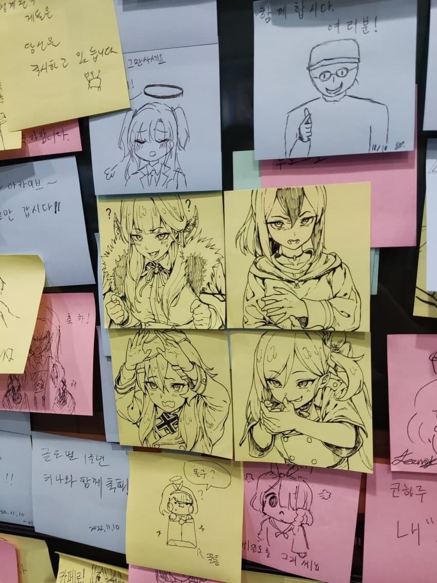 블루아카 콜라보 카페 일베 출현.jpg_1.jpg