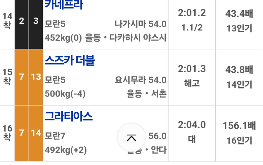 말딸, 경마)이번주 슈발 산구 성적(이젠 브리더스도 빡칠듯)_5.png