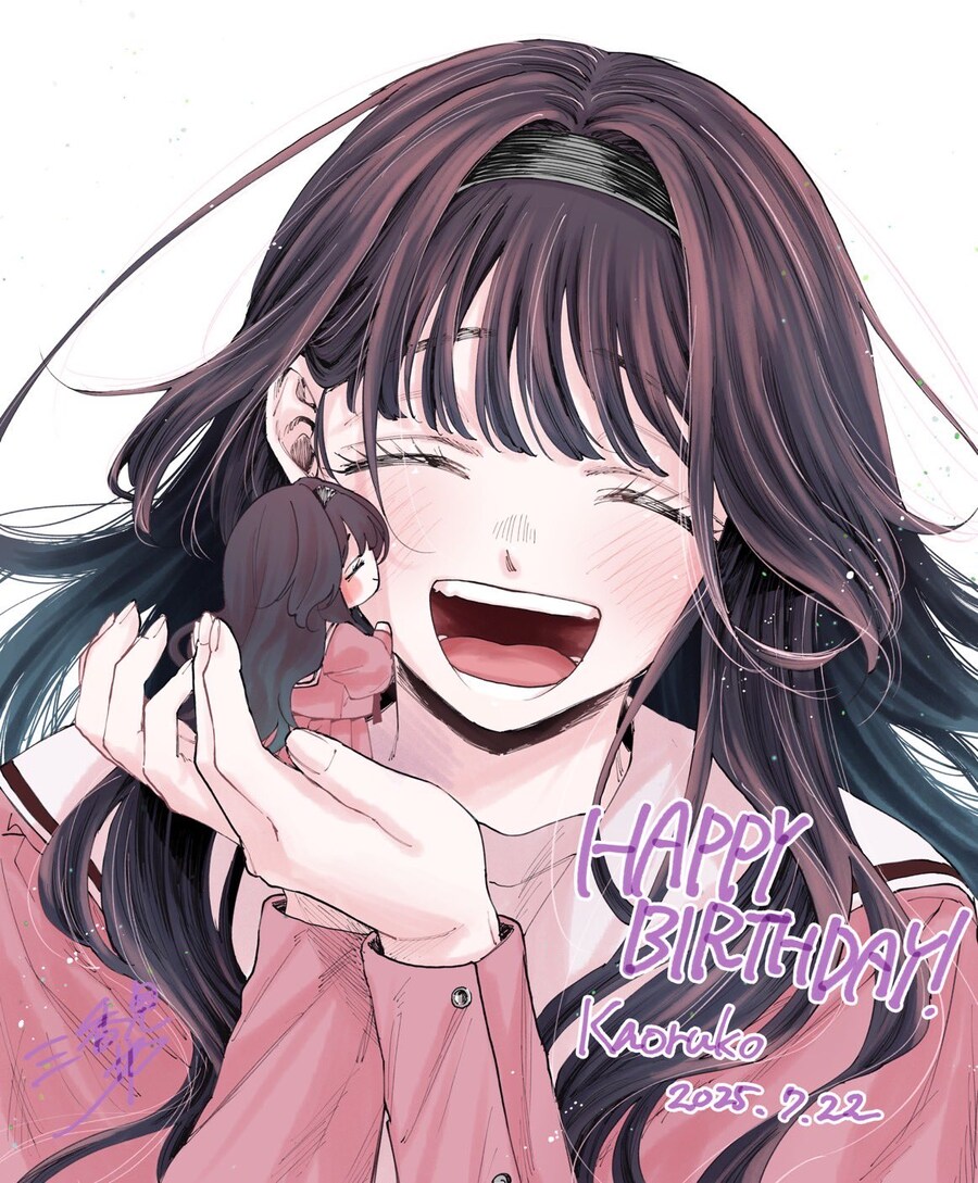 향기로운 꽃은 늠름하게 핀다) 와구리 카오루코 생일 기념 일러스트_1.jpg