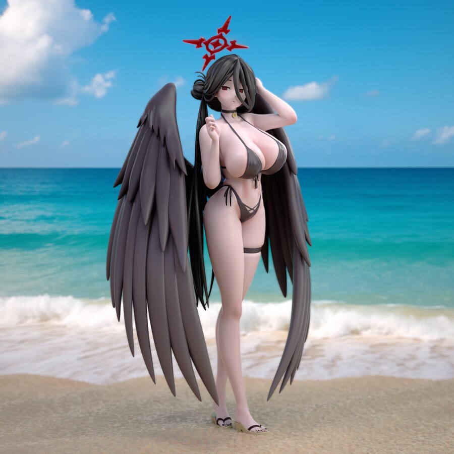 블루아카) 하스미 수영복 피규어 모델링_1.png