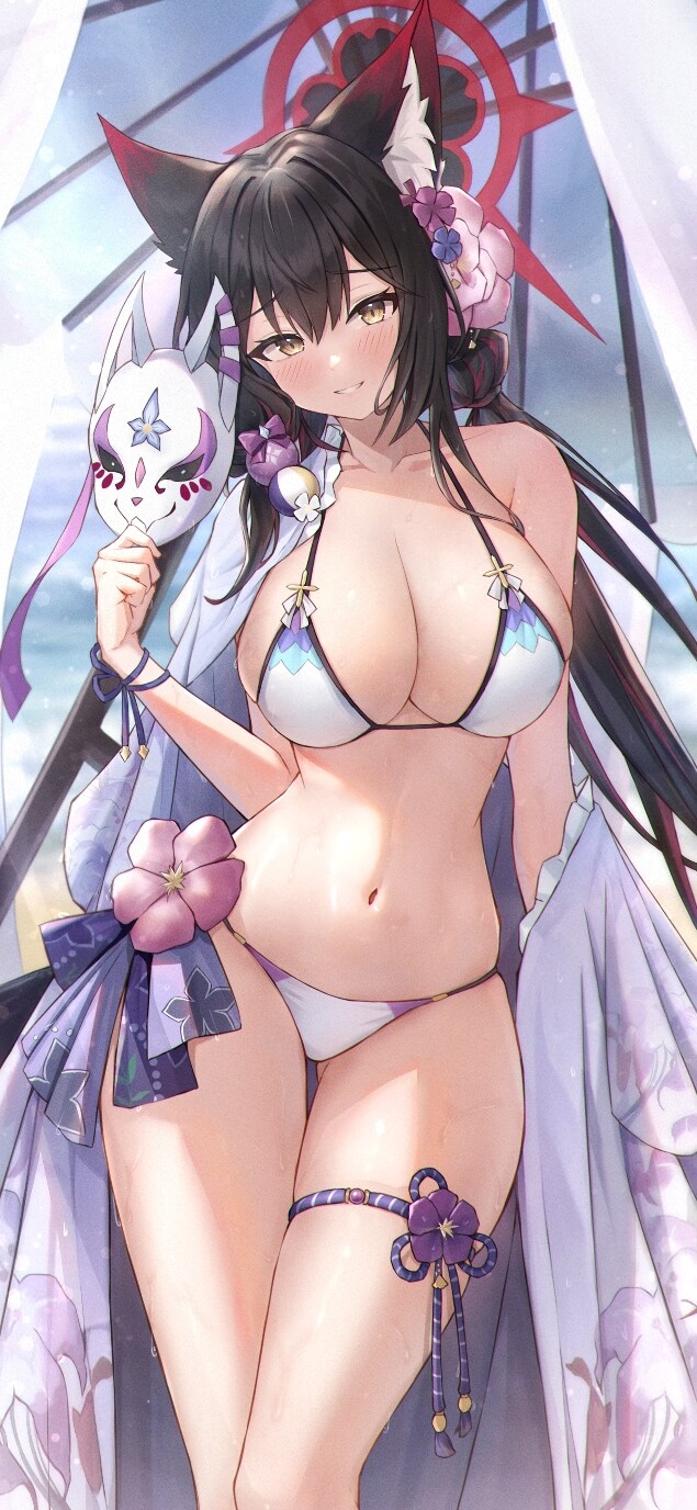 [블루아카] 수영복 입은 와카모_2.jpg
