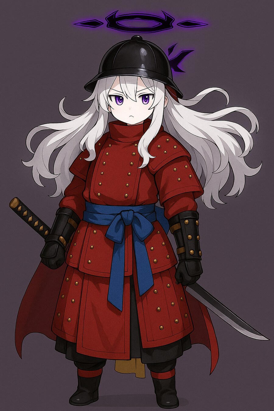 블루아카, AI) 지피티에게 두정갑 입은 히나를 그려달라고 해봤다._2.png