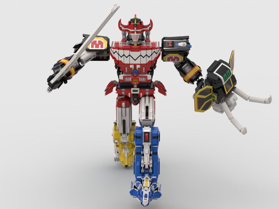 레고로 만든 무적! 파워레인져의 대수신(大獣神) - Megazord 최종완성_11.png