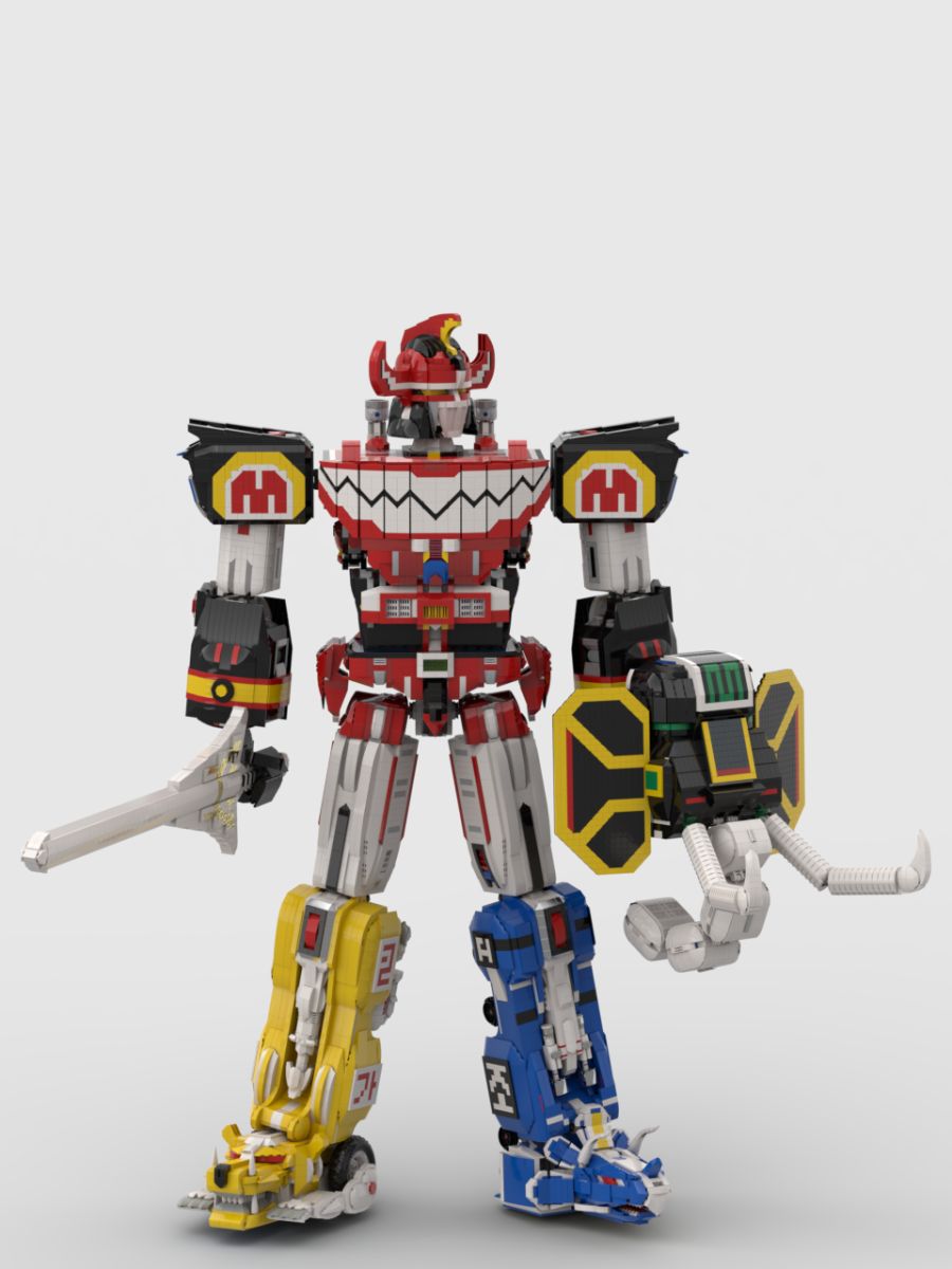 레고로 만든 무적! 파워레인져의 대수신(大獣神) - Megazord 최종완성_18.png