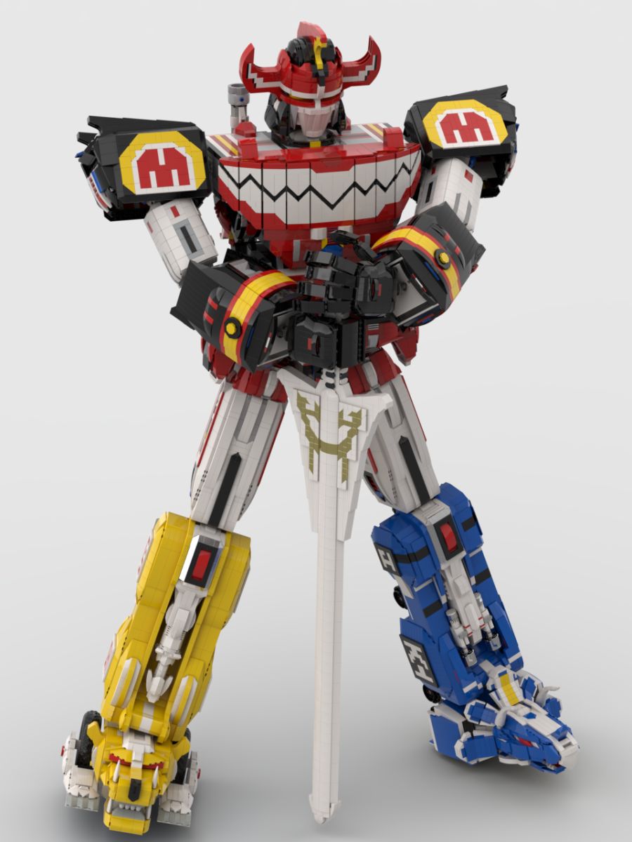 레고로 만든 무적! 파워레인져의 대수신(大獣神) - Megazord 최종완성_21.png