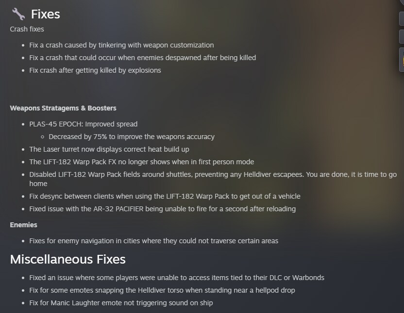 헬다이버즈) 에포크 드디어 고쳐줬구나_1.png