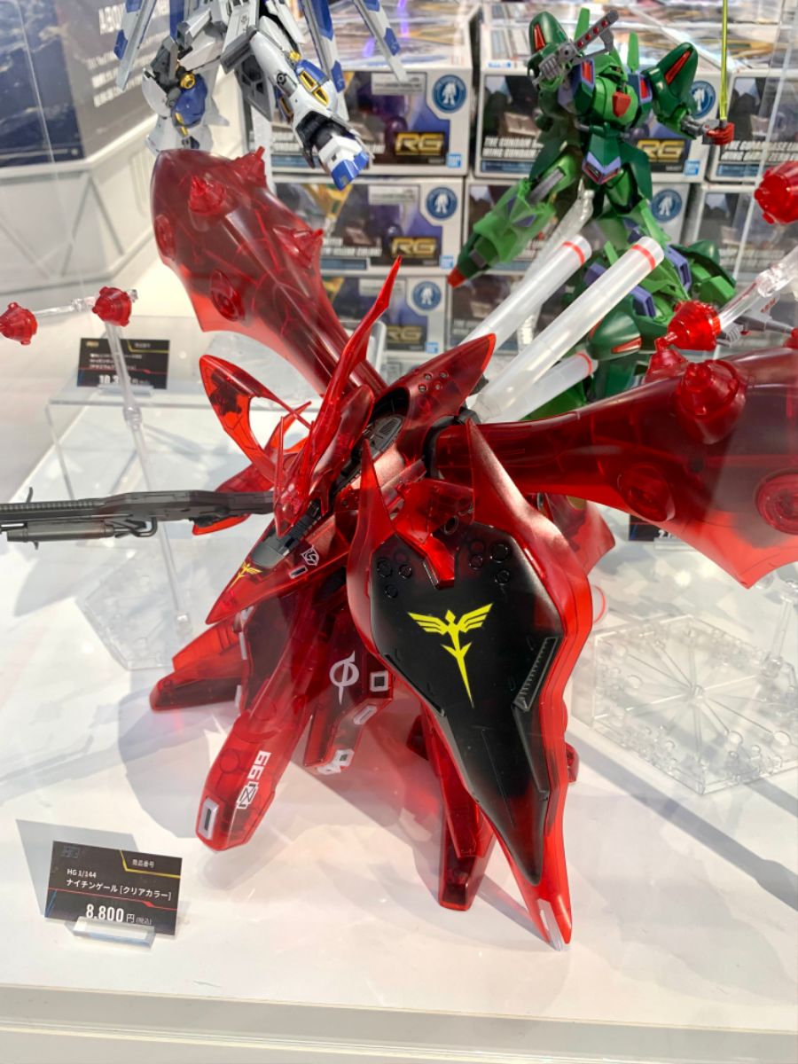 HGUC 1/144 나이팅게일 클리어 컬러 전시 & 가조립 사진_6.jpg