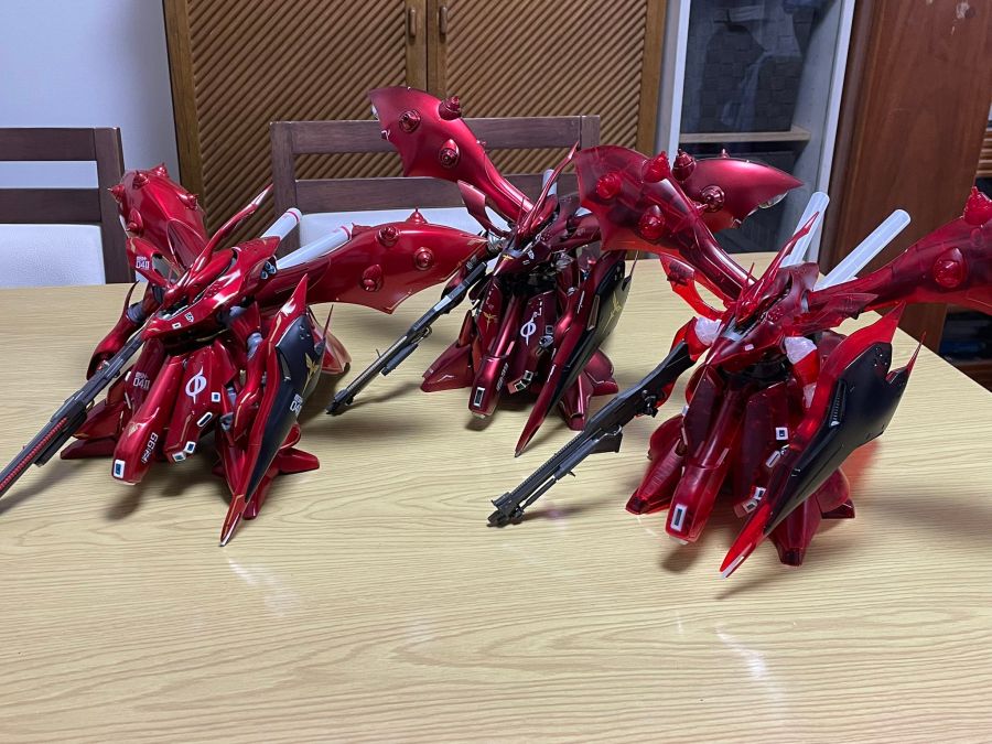 HGUC 1/144 나이팅게일 클리어 컬러 전시 & 가조립 사진_26.jpg