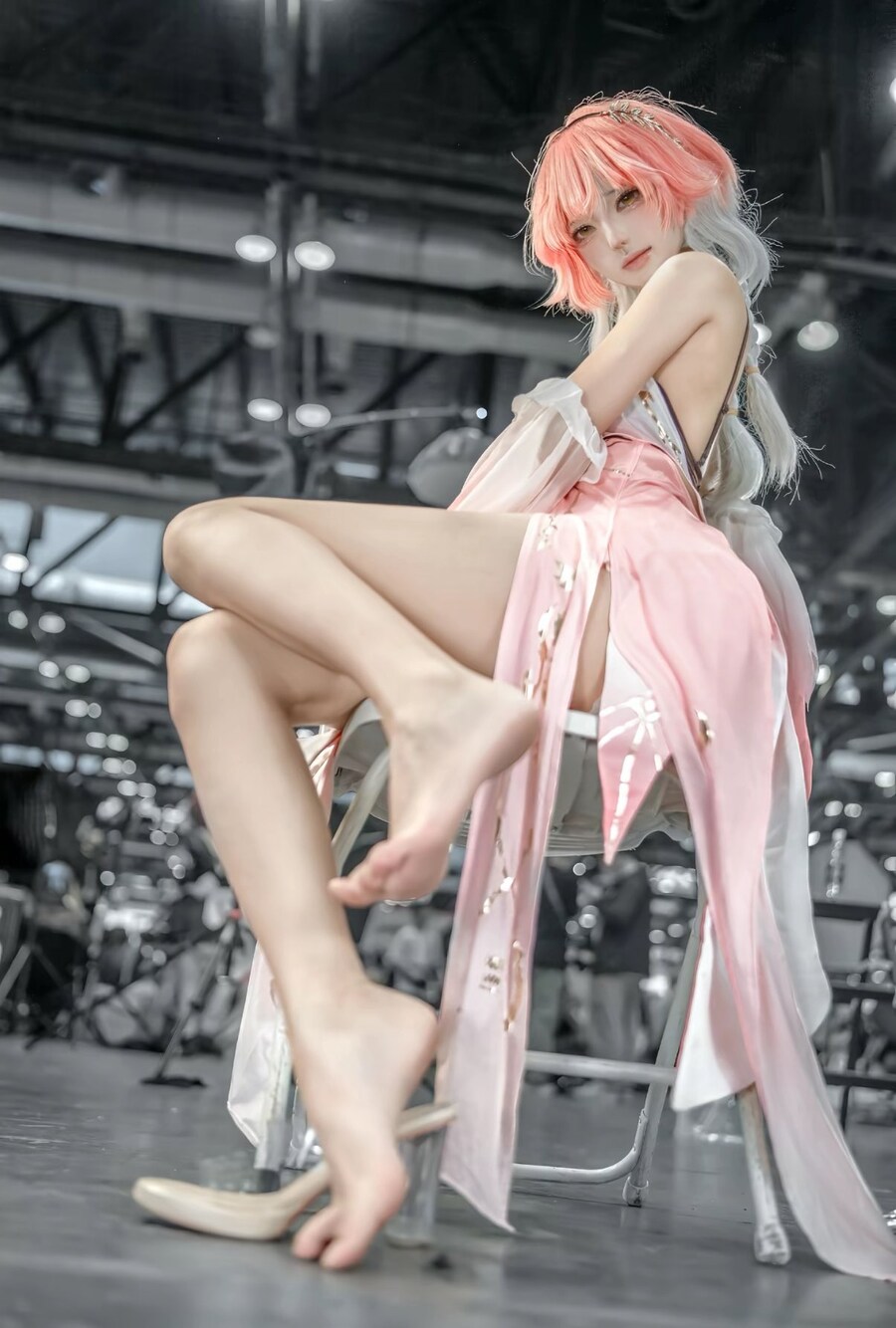 [명조] 맨다리가 굉장한 장리 코스프레👣_6.jpg