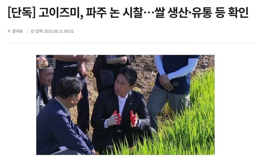 "일본 정치인이 우리 쌀 보러왔다고? 그럴 수 있지"_1.jpg
