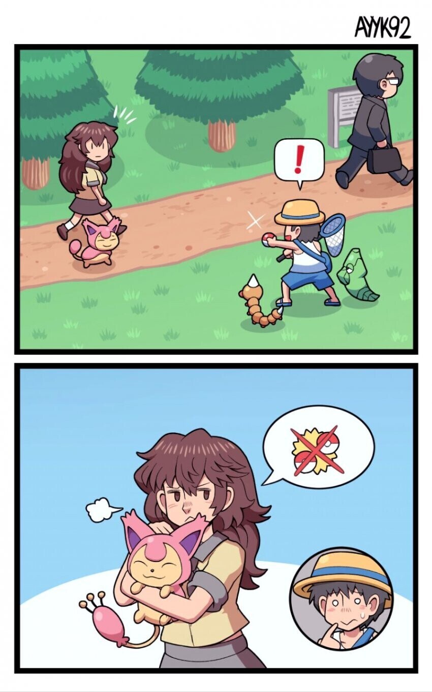 눈 마주치면 포켓몬 배틀의 폐해와 참교육 만화_5.jpg