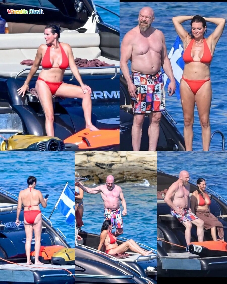 WWE) 그리스로 휴가 간 트리플 H, 스테파니 맥맨 근황_1.jpg