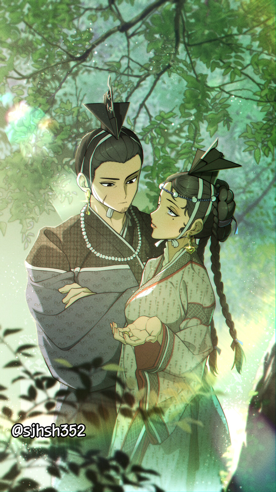 (한복) 백제 귀족 부부를 그려봄_1.jpg