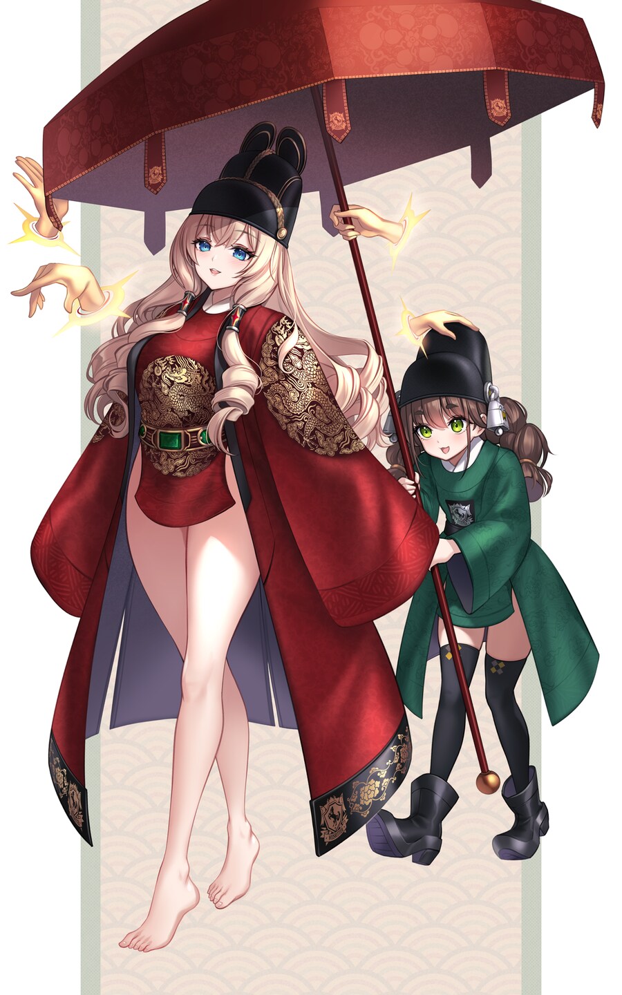 니케)크라운&차임 한복풍으로 그려봤어요._1.png