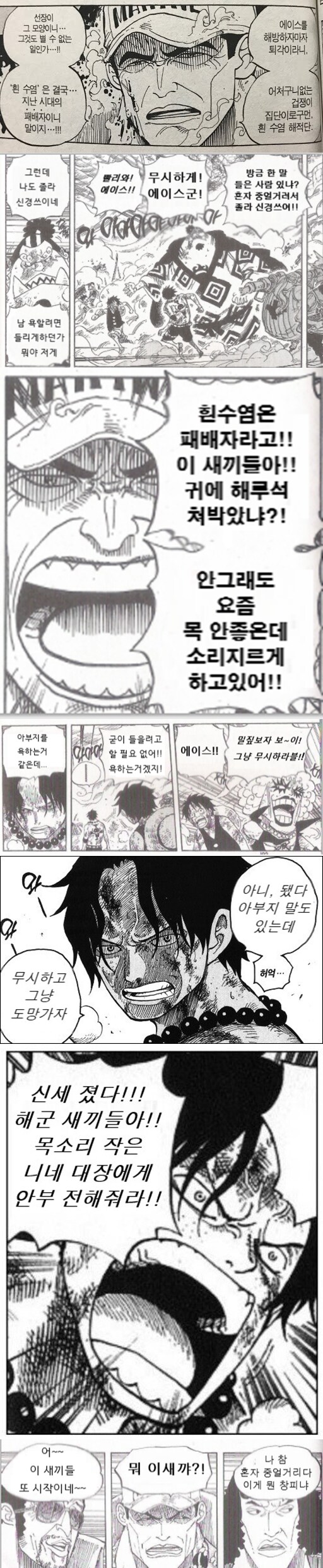 원피스) 에이스가 무척 쿨한 경우