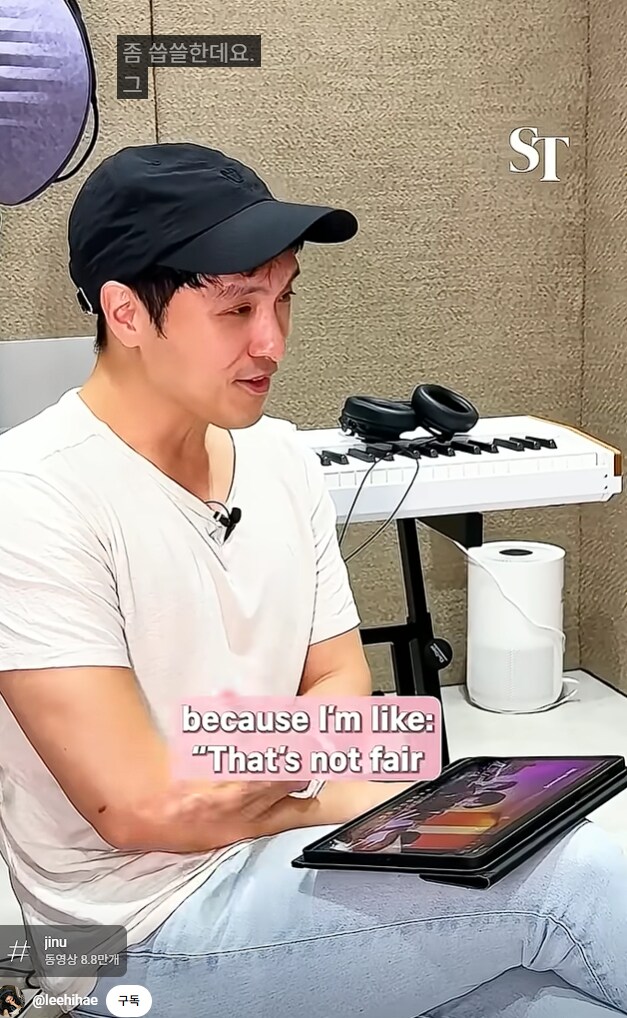 케데헌) 진우 노래 성우가 진우 연기 성우 커버곡 듣고 보인 반응