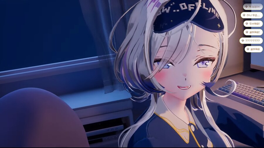 버튜버) 잠옷 헤비(hebi)님 이쁘시군_4.png