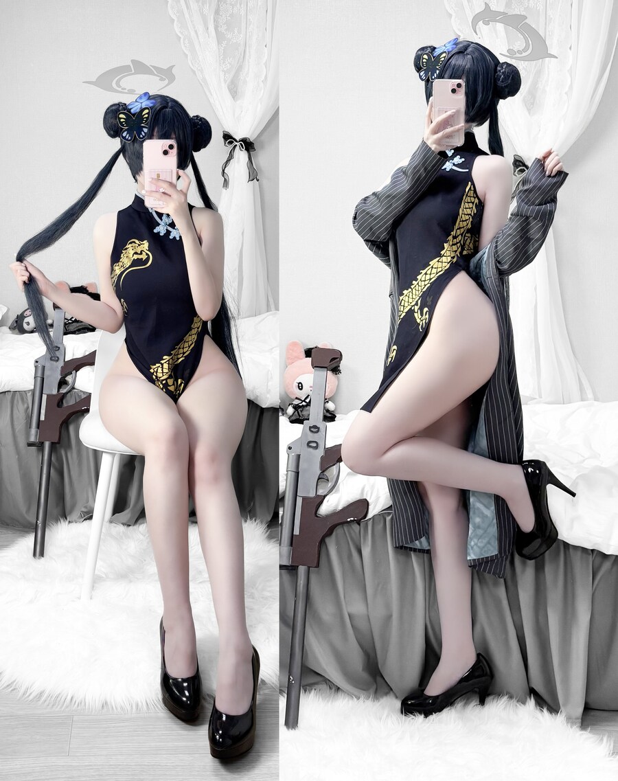 [블루아카] 다리가 예쁜 키사키 코스프레_1.jpg
