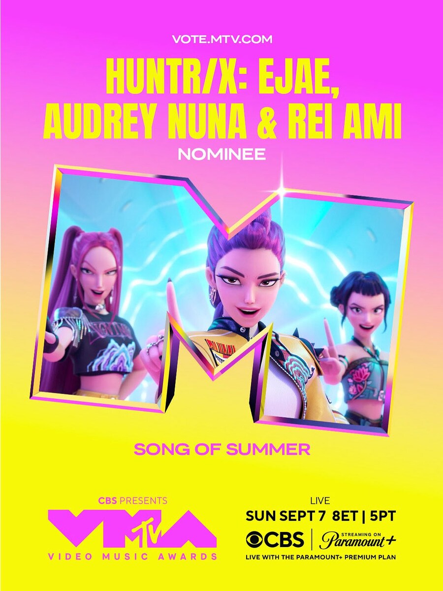 케데헌 '골든' MTV VMA 후보 지명_1.jpg