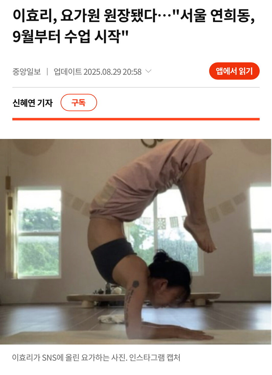 최근에 가격때문에 논란중인 이효리 요가원 근황