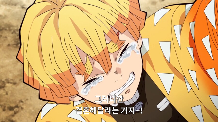 귀칼) 무한열차 무한성만 봤을땐 젠이츠 멋있어졌네 했었는데_3.png