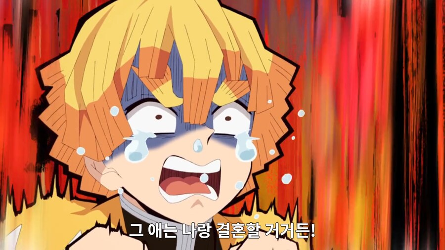 귀칼) 무한열차 무한성만 봤을땐 젠이츠 멋있어졌네 했었는데_9.png