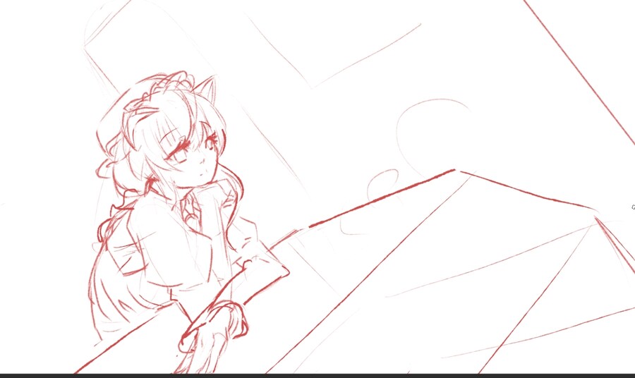 ㄹㄹㅋㅍ) 손님을 기다리는 마네냐 그려봄_1.jpg