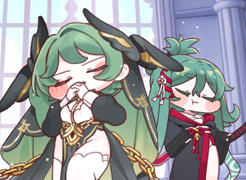 트릭컬, 추탭갈) 배경에 둘만 두니 뭔가 시츄에이션이 만들어지네ㅋㅋㅋ_2.png